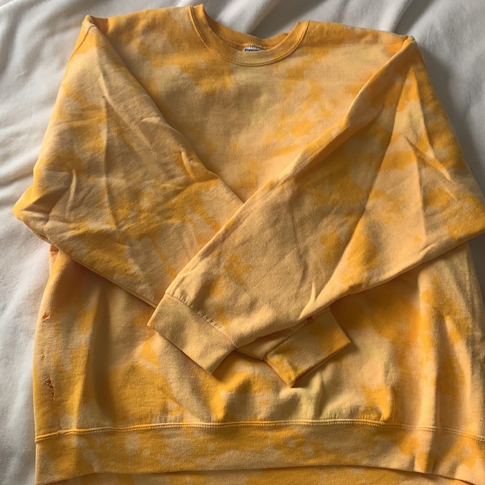 One of a kind bleach tie dye vintage sweatshirt - Picture 3 of 4